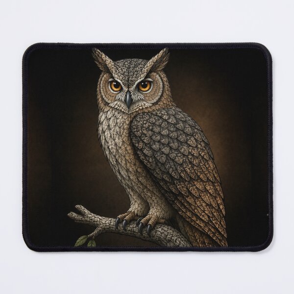 Item preview, Mystic Owl – Intricate Woodland Guardian Art designed and sold by Karszul.