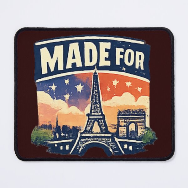 Item preview, Made For Paris Vintage Eiffel Tower Badge designed and sold by PACS0011.