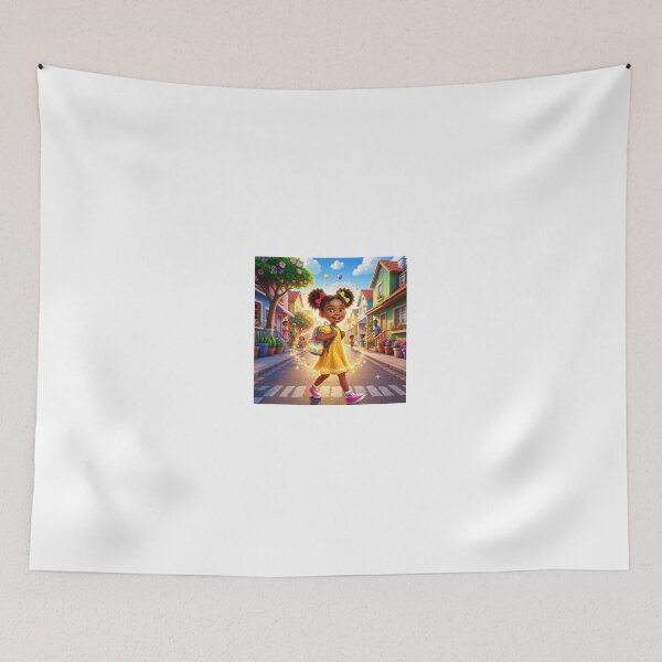 Item preview, Cute Zara Dream Neighborhood - Playful Children Cartoon Illustration designed and sold by WonderDokkan.
