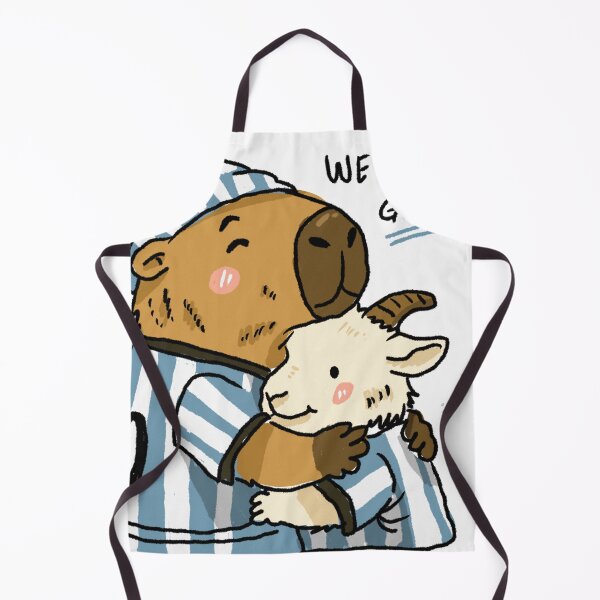 Item preview, Awkward Animal Hat Club – We Love You GOAT | Cute Capybara Football Fan designed and sold by chupichapa.