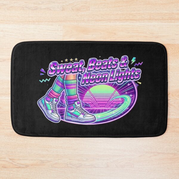 Item preview,  Sweat Beats Neon Lights Retro Sneakers Synthwave Vintry Off designed and sold by VintryOff.
