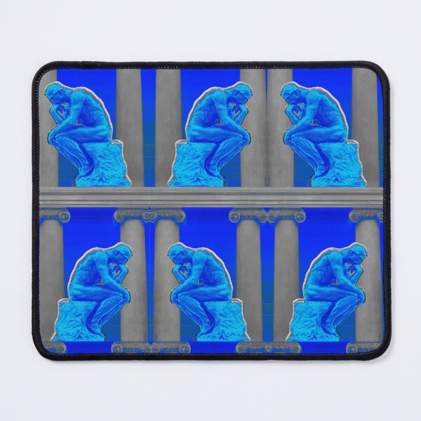 Item preview, Thinker in Blue  designed and sold by FeralCatDad.