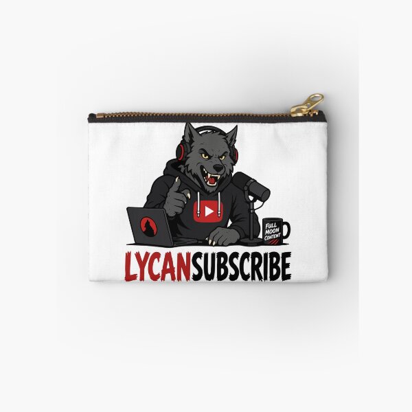 Item preview, LYCANSUBSCRIBE! | Werewolf Podcaster/YouTuber Like and Subscribe Pun Halloween Print designed and sold by ShirtRemarks.