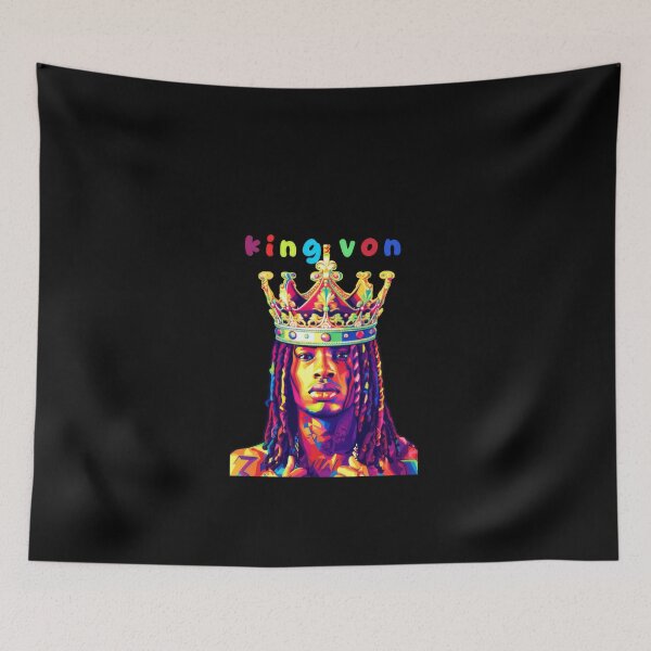 Item preview, King Von rap wpap pop art style #903 designed and sold by vespira-motion.