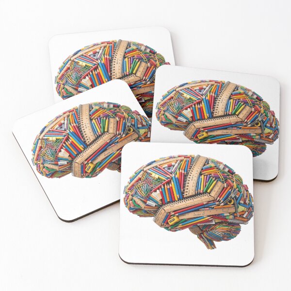 Item preview, Creative Brain Made of School Supplies designed and sold by fadli2020.