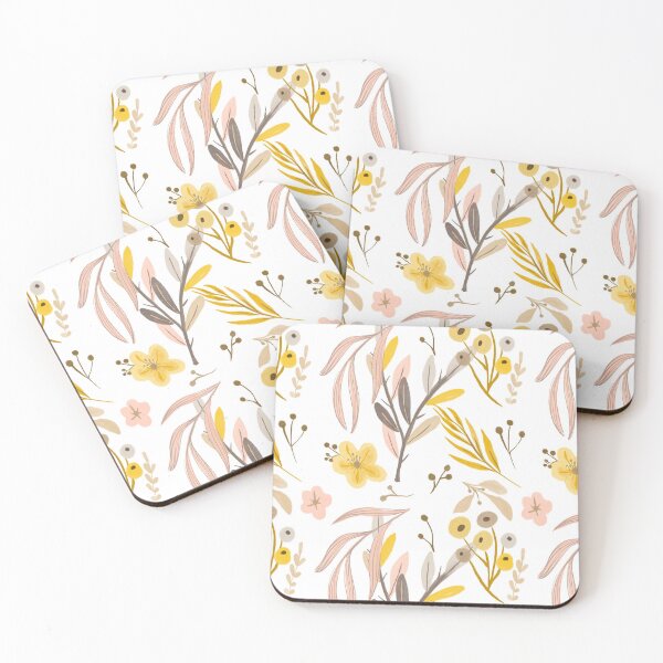Item preview, Soft Yellow Botanical Pattern – Watercolour Wildflower Design designed and sold by My Gluten Free Life UK.