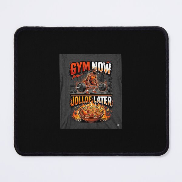 Item preview, Gym Now Jollof Later  designed and sold by WaveDesignsNG.