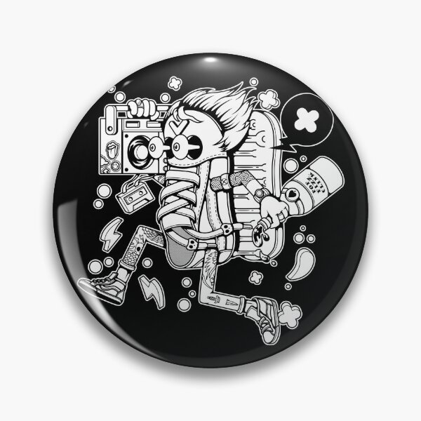 Item preview, Cartoon Sneaker Character Holding Boombox Radio designed and sold by Lexkon Liu's art.