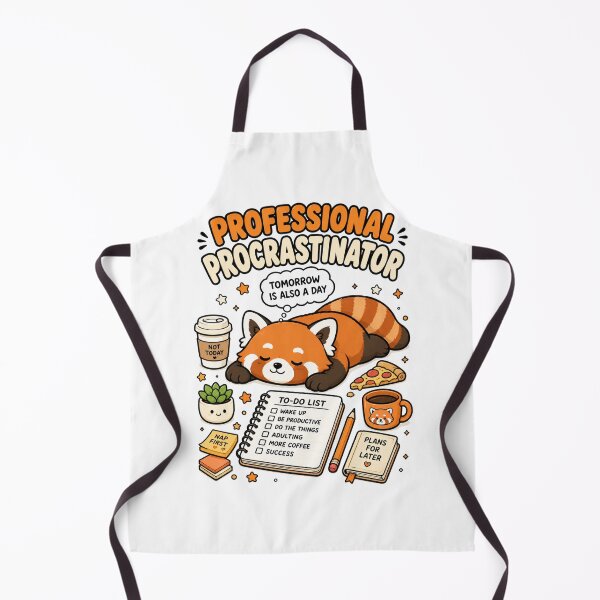 Item preview, Cute Red Panda Professional Procrastinator Funny Lazy Shirt — Tomorrow Is Also A Day Kawaii Humor Gift Tee designed and sold by MaynyStudio.