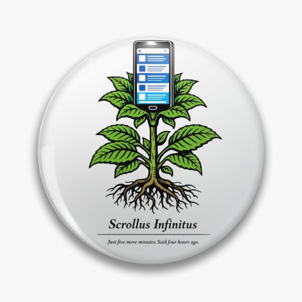 Item preview, Scrollus Infinitus Funny Phone Plant Gift designed and sold by Print Loft.