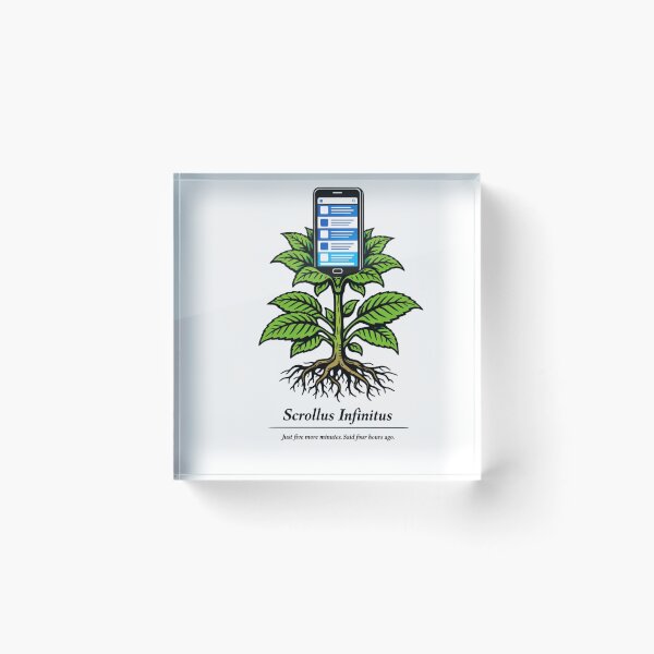 Item preview, Scrollus Infinitus Funny Phone Plant Gift designed and sold by Print Loft.