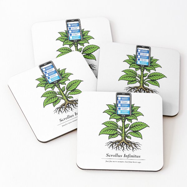Item preview, Scrollus Infinitus Funny Phone Plant Gift designed and sold by Print Loft.