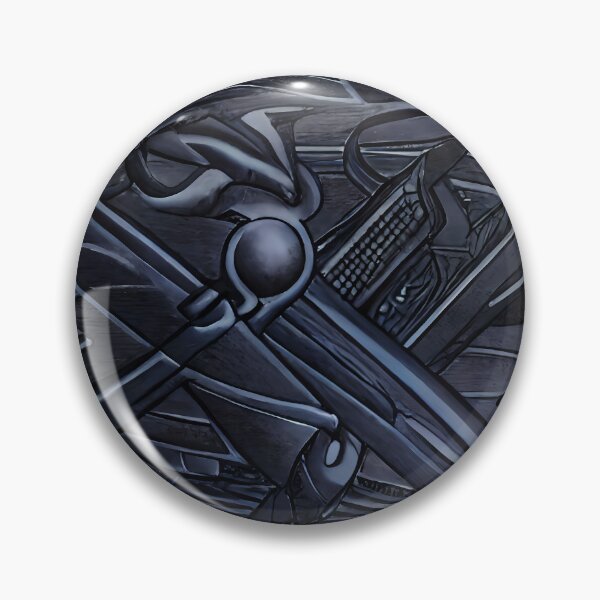 Item preview, Dark Blue Horus Blade Orb Chain Night Surreal Abstract Art designed and sold by YugenWorkshop.