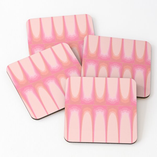 Item preview, Pink and Peach Oval Stripes  designed and sold by JaygiesDesign.