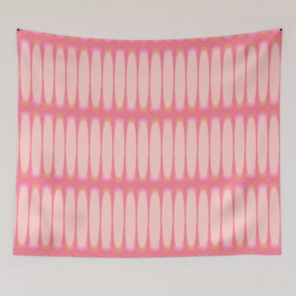 Item preview, Pink and Peach Oval Stripes  designed and sold by JaygiesDesign.