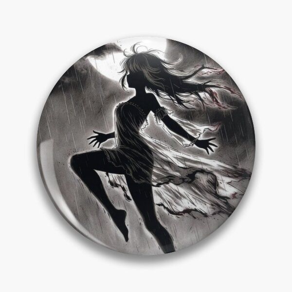 Item preview, Moonlight Dance in the Rain, Anime Silhouette designed and sold by Amber Sky Creations.