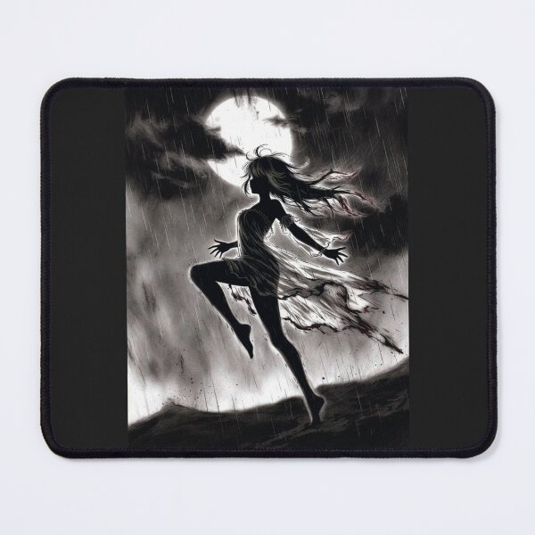 Item preview, Moonlight Dance in the Rain, Anime Silhouette designed and sold by Amber Sky Creations.