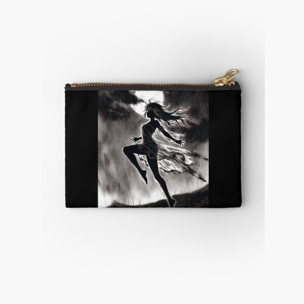 Item preview, Moonlight Dance in the Rain, Anime Silhouette designed and sold by Amber Sky Creations.