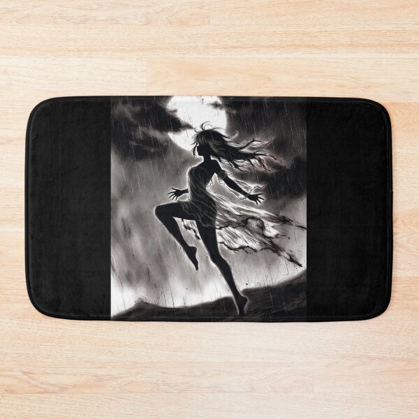 Item preview, Moonlight Dance in the Rain, Anime Silhouette designed and sold by Amber Sky Creations.