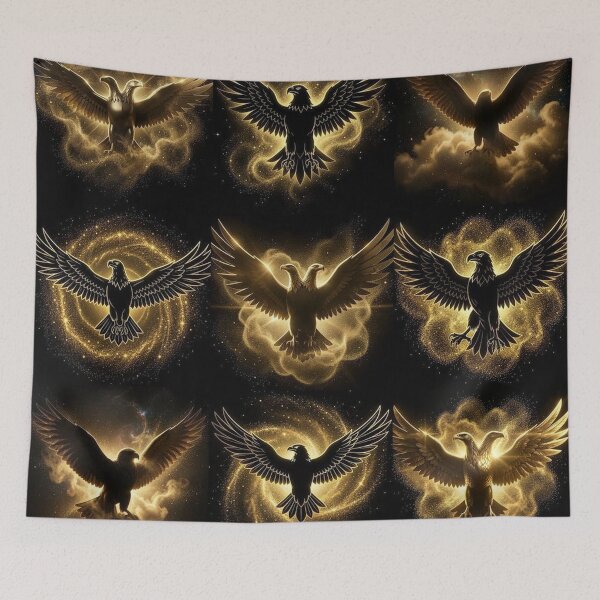 Item preview,  High-End Celestial Dust Illyrian Eagle Sovereign Aesthetic Poster designed and sold by TaBogroupsRed.