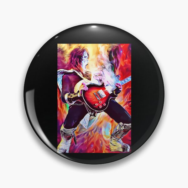 Item preview, Psychedelic Rock Guitarist Fire Art designed and sold by MagicEagleStore.