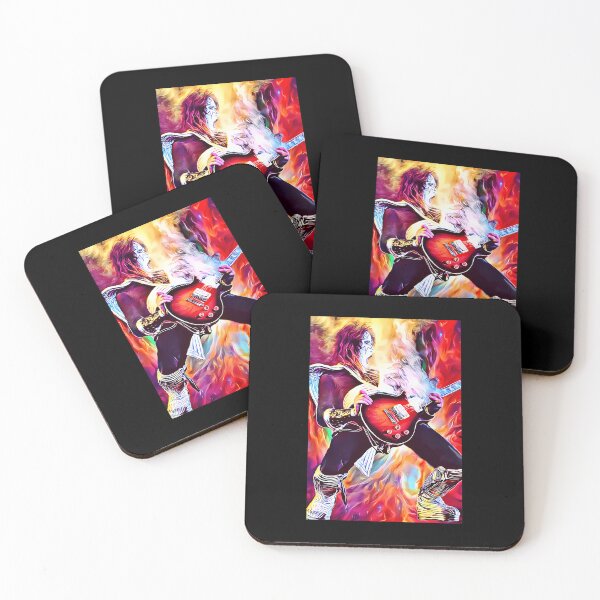Item preview, Psychedelic Rock Guitarist Fire Art designed and sold by MagicEagleStore.