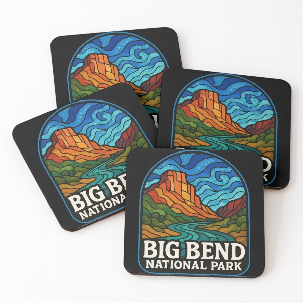 Item preview, Big Bend Texas Travel Stained Glass Art designed and sold by TomFrontierArt.