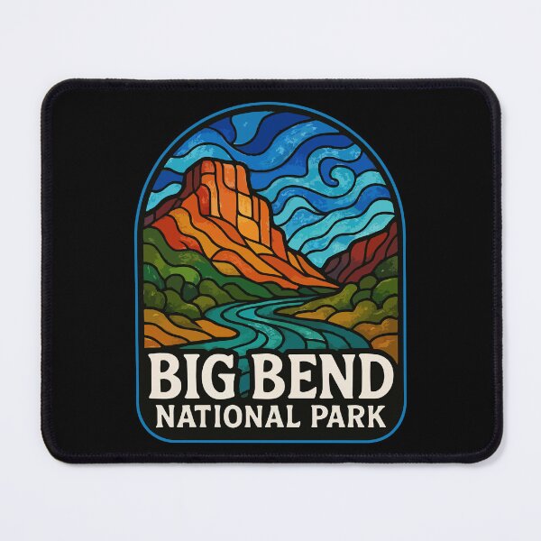 Item preview, Big Bend Texas Travel Stained Glass Art designed and sold by TomFrontierArt.