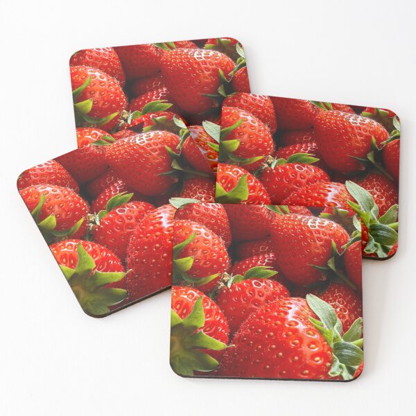 Item preview, Fresh Ripe Strawberries Macro Photography designed and sold by MariaAteva.