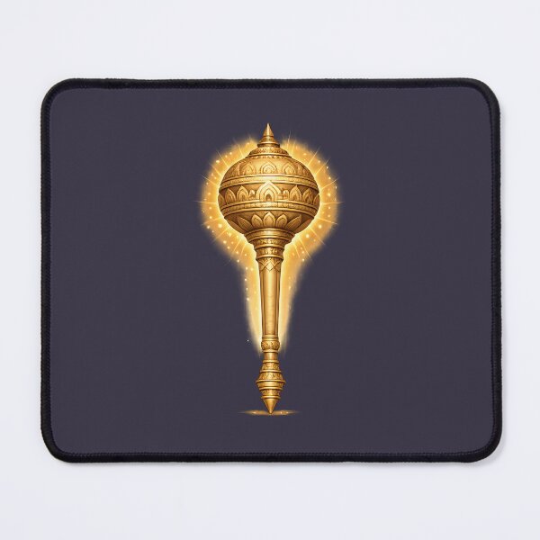 Item preview, Ayodhya Temple Hanuman Gada | Sacred Hindu Symbol designed and sold by hutofdesigns.