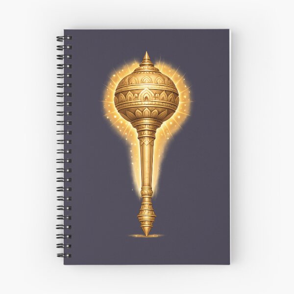 Item preview, Ayodhya Temple Hanuman Gada | Sacred Hindu Symbol designed and sold by hutofdesigns.