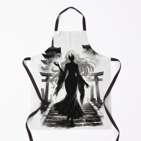 Item preview, Temple Ghost, Anime Silhouette at the Torii Gate designed and sold by Amber Sky Creations.