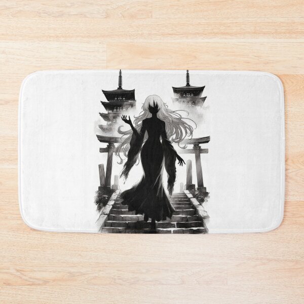 Item preview, Temple Ghost, Anime Silhouette at the Torii Gate designed and sold by Amber Sky Creations.