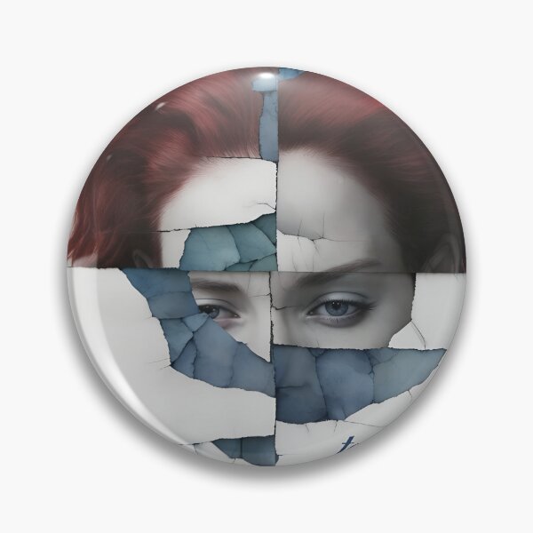 Item preview, Cracked Mosaic Woman Face Artwork designed and sold by NeonMashup.