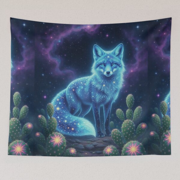 Item preview, Mystical Spirit Animal Fox Retro Arcade Carpet Pattern designed and sold by Ruta.