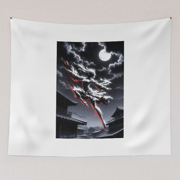 Item preview, Red Energy Leap, Anime Spirit in the Rain designed and sold by Amber Sky Creations.