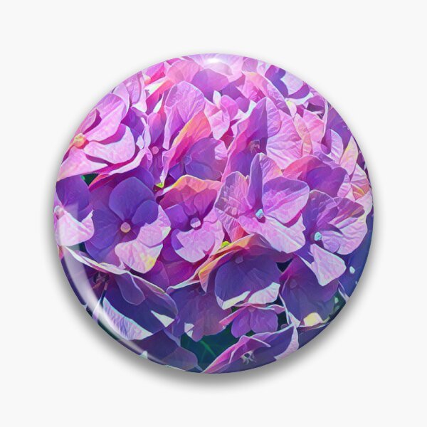 Item preview, Impressionist Purple Hydrangea Flower Digital Illustration designed and sold by BalkanBloom.