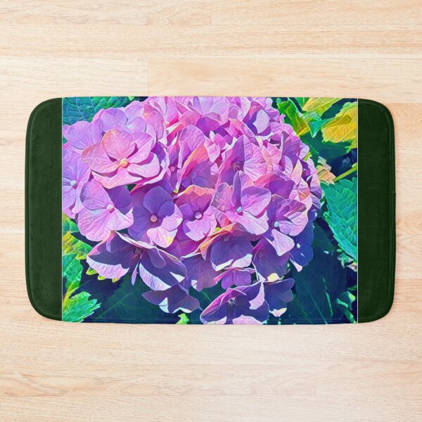 Item preview, Impressionist Purple Hydrangea Flower Digital Illustration designed and sold by BalkanBloom.