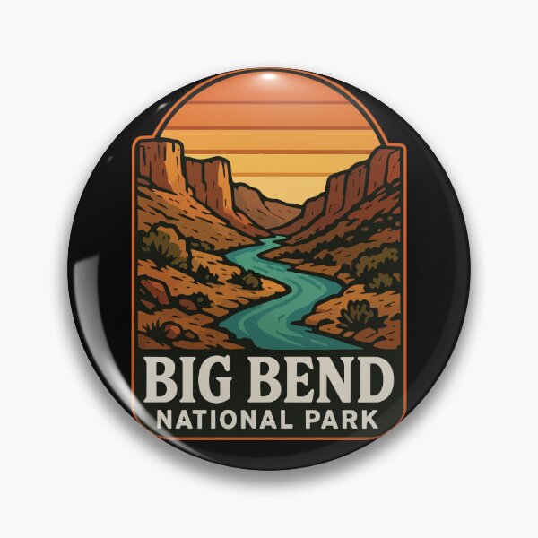 Item preview, Big Bend National Park Texas Travel Retro designed and sold by TomFrontierArt.