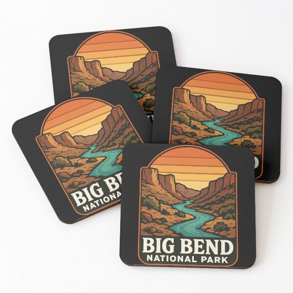 Item preview, Big Bend National Park Texas Travel Retro designed and sold by TomFrontierArt.