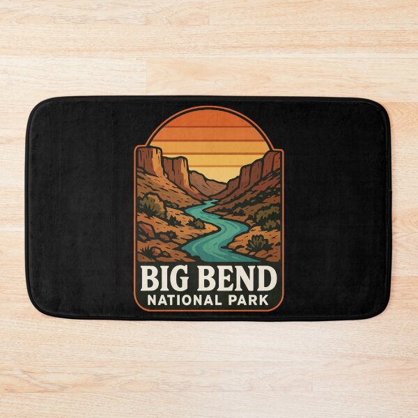 Item preview, Big Bend National Park Texas Travel Retro designed and sold by TomFrontierArt.