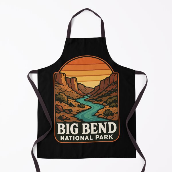 Item preview, Big Bend National Park Texas Travel Retro designed and sold by TomFrontierArt.