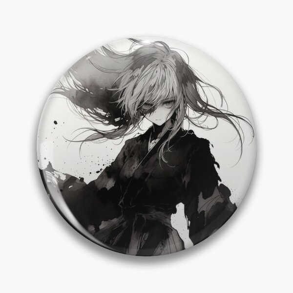 Item preview, Ink and Shadow, Anime Girl in Black designed and sold by Amber Sky Creations.