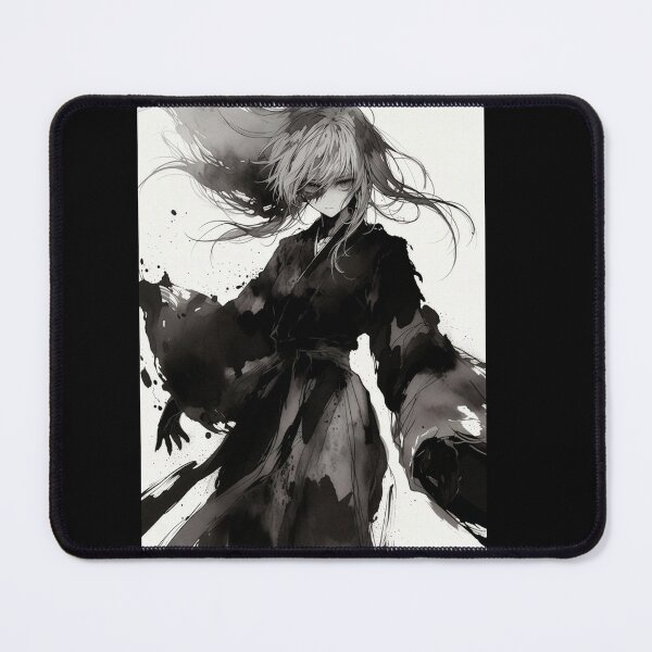 Item preview, Ink and Shadow, Anime Girl in Black designed and sold by Amber Sky Creations.