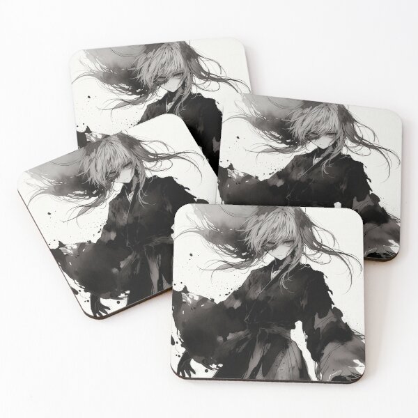 Item preview, Ink and Shadow, Anime Girl in Black designed and sold by Amber Sky Creations.