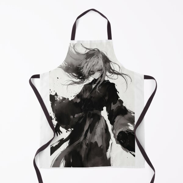 Item preview, Ink and Shadow, Anime Girl in Black designed and sold by Amber Sky Creations.
