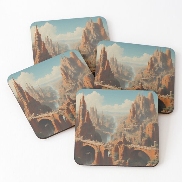Item preview, Fantasy city in the mountains designed and sold by PrzemekDob.