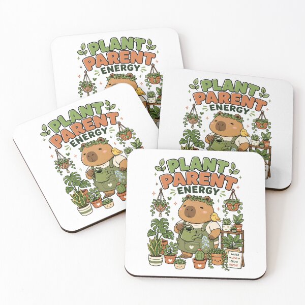Item preview, Cute Capybara Plant Parent Energy Shirt — Kawaii Plant Lover Water Love Grow Repeat Gift Tee designed and sold by MaynyStudio.