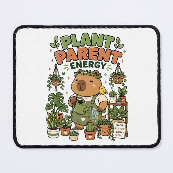 Item preview, Cute Capybara Plant Parent Energy Shirt — Kawaii Plant Lover Water Love Grow Repeat Gift Tee designed and sold by MaynyStudio.