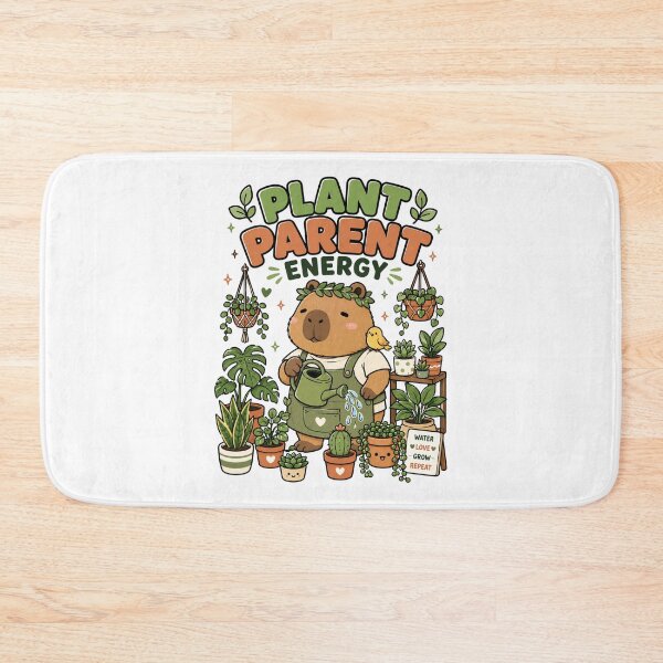 Item preview, Cute Capybara Plant Parent Energy Shirt — Kawaii Plant Lover Water Love Grow Repeat Gift Tee designed and sold by MaynyStudio.